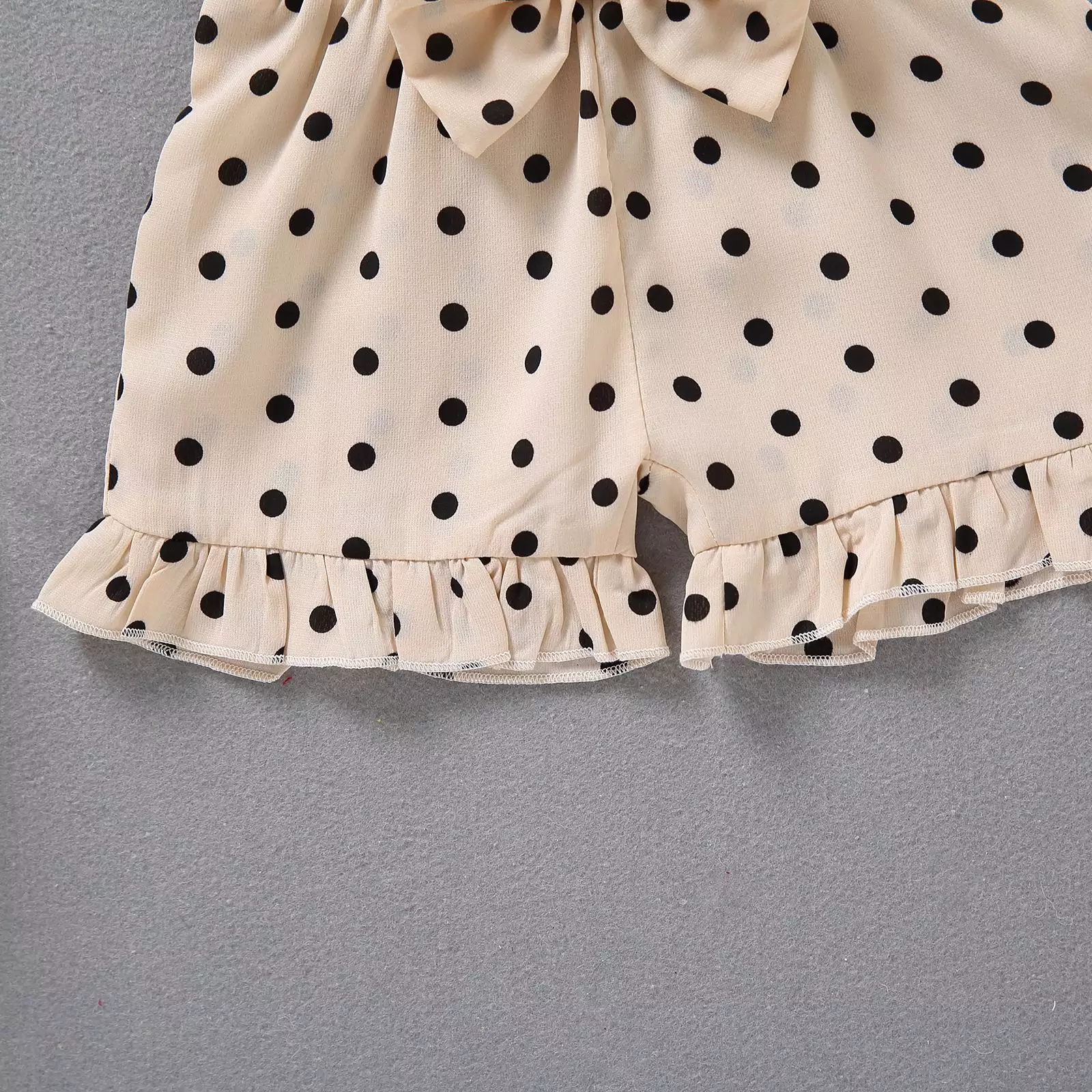 6Y Summer Children'S Clothing Casual Polka Dot Suit For Girls