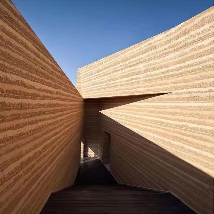Wood Decoration Wall Panel Board Exterior Siding Cladding Rammed Earth Artificial Stone Panels