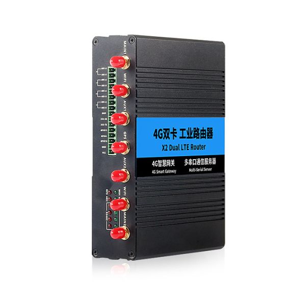 Dual SIM Card 4G Gateway Router RS232 RS485 Industrial Network Router
