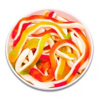 Bonbons gélifiés personnalisés OEM aux fruits, oursons en gélatine en vrac, vers de gomme multicolores