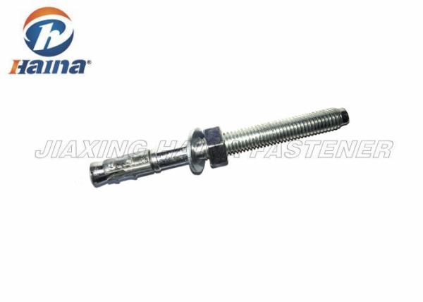 Grade 4.8 Expansion Anchor Bolt / Zinc Plated Wedge Anchor with Nut and Washer