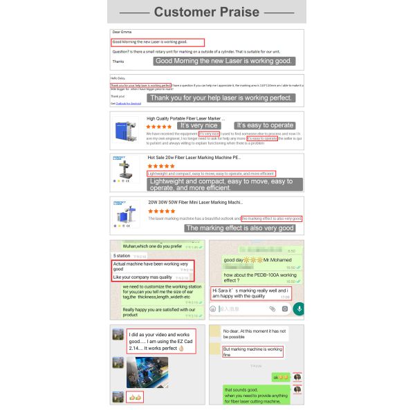 20W Mini Fiber Laser Marker Compact & High-Efficiency Laser Engraving Machine for Metal & Plastic