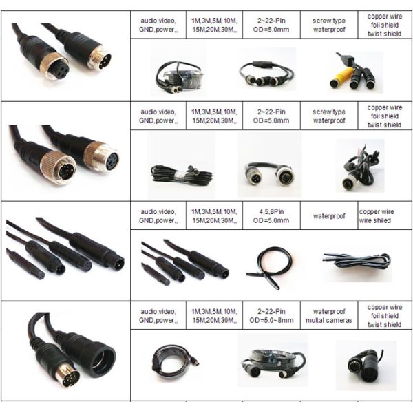 Water Tanker Truck 7 PIN Connecct Deutsch Plug Customized Extension Cable