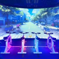 Équipement de terrain de jeux en intérieur et en extérieur Course dynamique Jeu de vélo de projection interactive