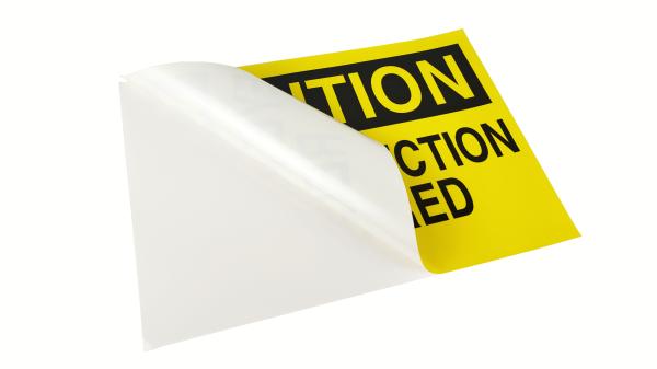 Rótulo de aviso de proteção personalizado que cumpre as normas do sector