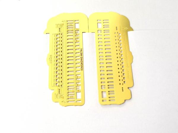 Custom Laser Cut Flat Metal Students Library Bookmark  Durable 304 Stainless Steel