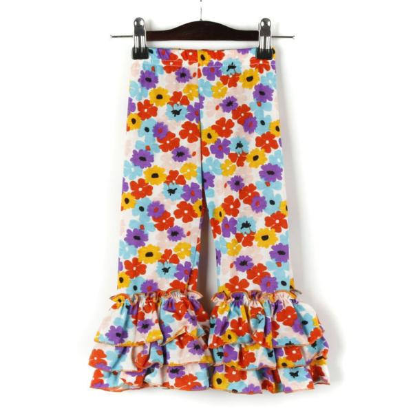 Summer Long Lace Children'S Casual Trousers Skin Friendly Floral Flare Pants Outfit