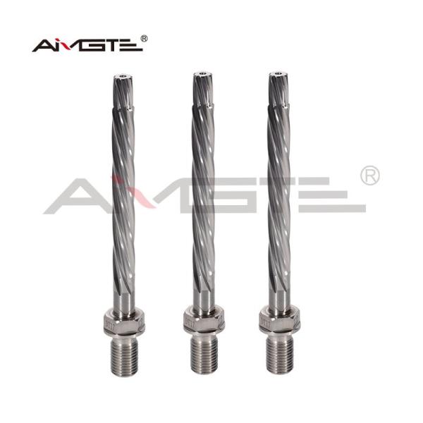 1mm - 20mm Custom End Mill Carbide Expansion Reamer With Spiral Flutes Thread Shank
