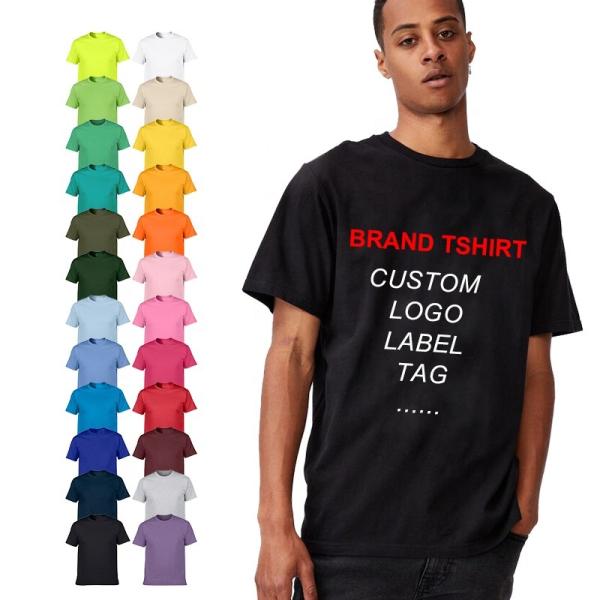 100% Cotton Unisex Printing Blank T Shirts 180 Grams O Neck