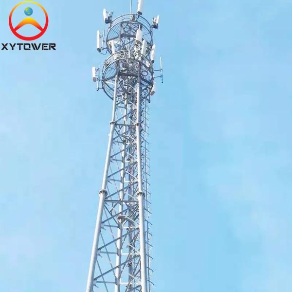20m Four Legged Steel Tube Antenna Microwave Cellular Communication Tower