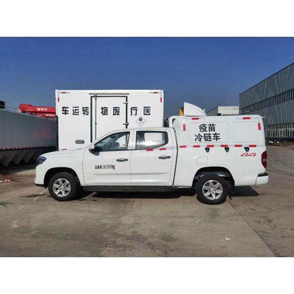 Capacity Load 1-10T Four-drive Pickup Truck Refrigerated Van Refrigerated Truck Vaccine Drug Car with Gross Vehicle Weight ≤5T
