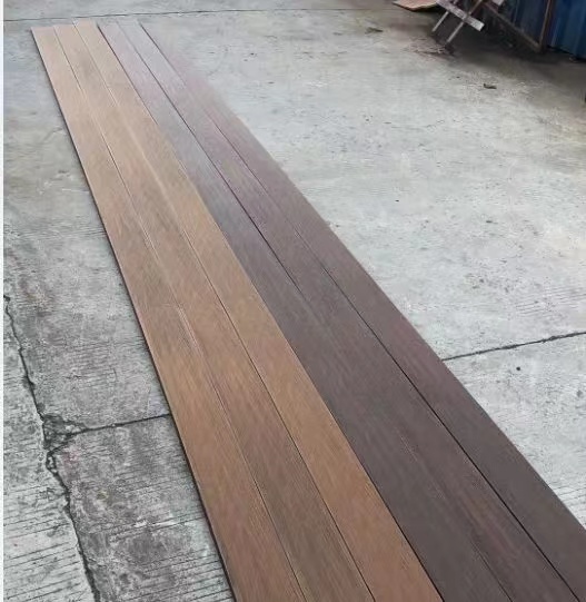 Damp Proof WPC Co Extrusion Decking  2.9M Black Deck Tech Wpc Composite Decking