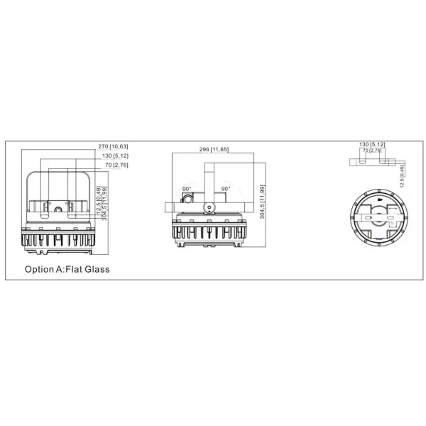 Ex светодиодный взрывозащитный свет Atex сертифицированный 60 Вт Зона 1 Зона 2 СПГ АЗС Нефтяная промышленность Свет океаническая платформа Свет