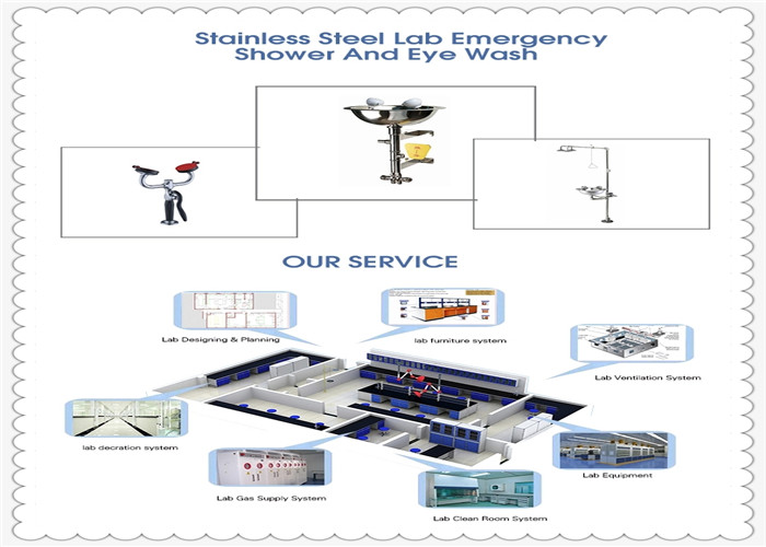 Пол - установил статическое шкафов и Countertops химической лаборатории структуры анти-