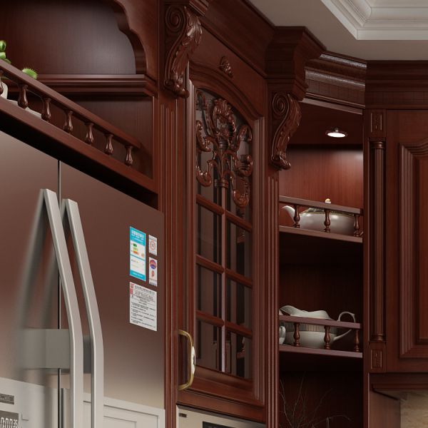 Complete Vintage Side Wooden Solid Wood Kitchen Cabinets