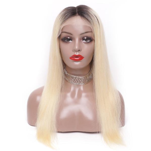 No Tangle Peruvian Human Hair Weave , 1b/613 Straight Hair Weave Bundles