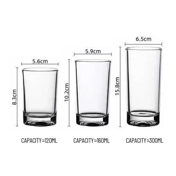 Elegant Business Glass Water Cups
