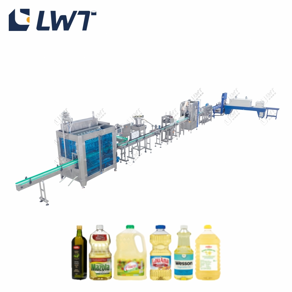 Automatic Edible Oil Filling Line with Piston Filler 150ml-1L | LWT