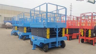 300kgs 12m Suspended Platform Upright Scissor Lifts For Aerial Work