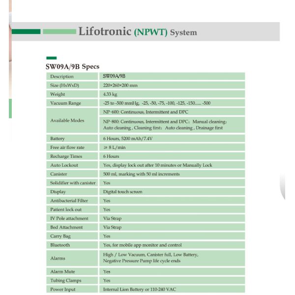 Hot selling high quality Medical wound therapy machine for hospital