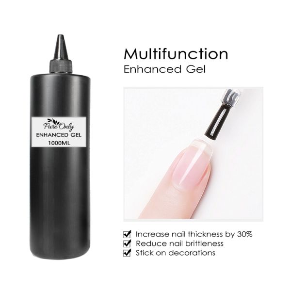 1kg Transparent Increase Nails Thickness Enhanced Gel Nail Polish