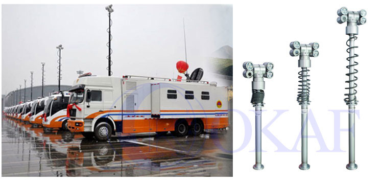 Камера башни света развертки ночи алюминиевого сплава телескопичная со светлым IP66