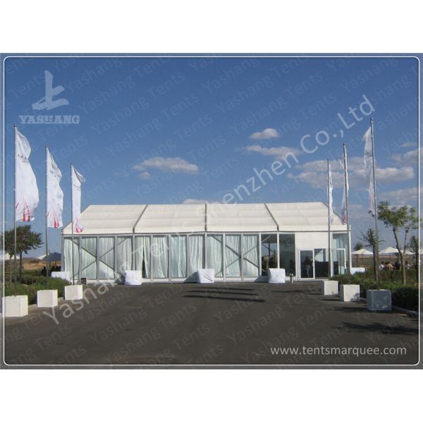 Aluminum Framed Customized Outdoor Canopy Gazebo Party Tent White PVC Top