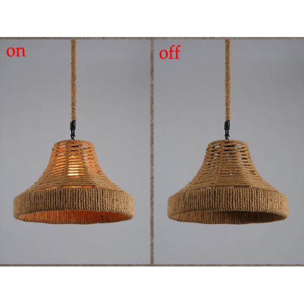 Vintage Light Rope Pendant Lamp Retro Loft Industrial Hanging Light Lamp(WH-VP-200)