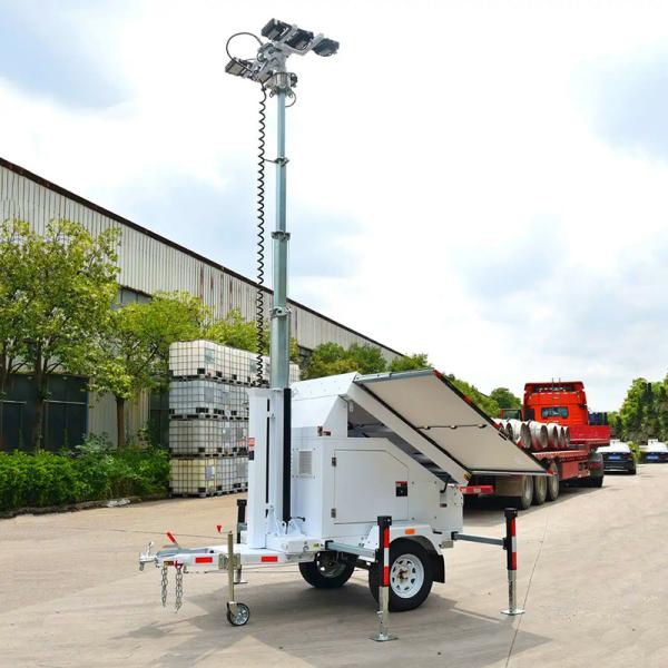 Telescopic Light Tower Renewable Energy Mobile Solar Light Tower Affordable Light Tower