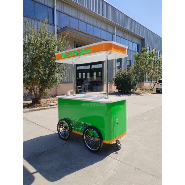 OEM CE Approved 4 Wheels Cargo Bike with Freezer Food Vending Carts for Sale Ice Cream Electric Tricycle