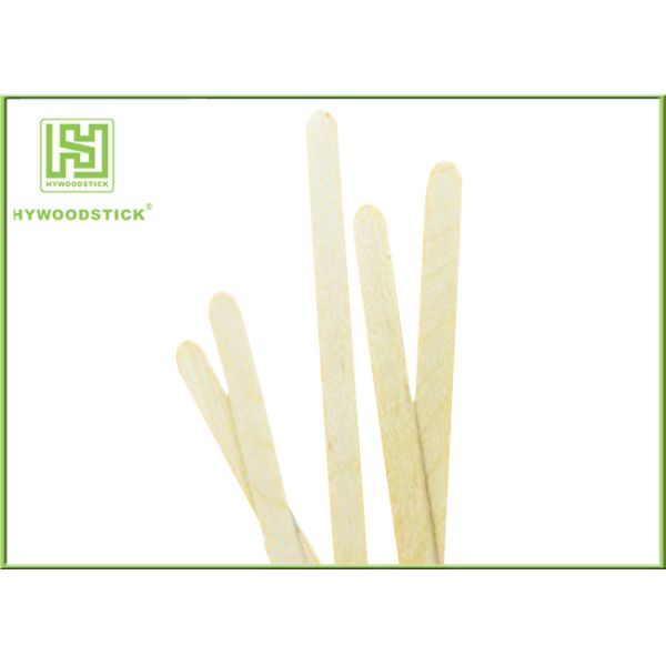 Natural Wood Sticks Birch Wooden Coffee Stirrers 1.3 / 1.5mm Thickness