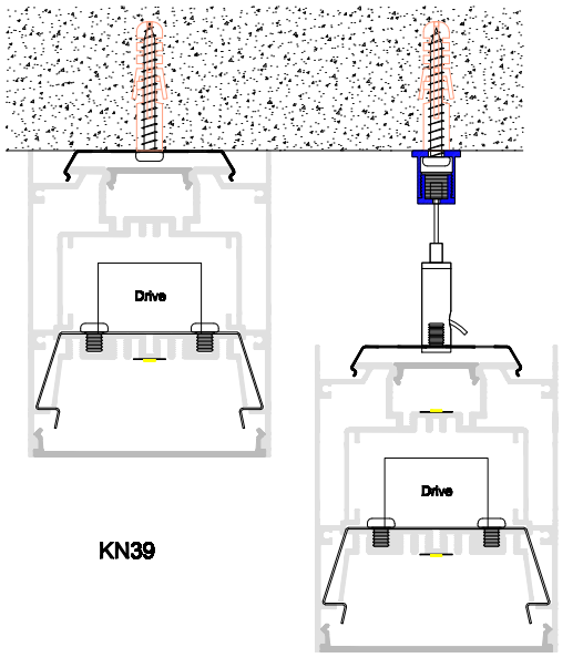 Профиль приведенный СИД алюминиевого профиля привесной светлый для вверх и вниз освещать профиль приведенный