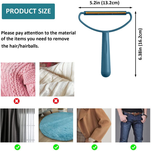 Plastic Copper Fabric Lint Pet Hair Remover Fuzz Remover For Clothes