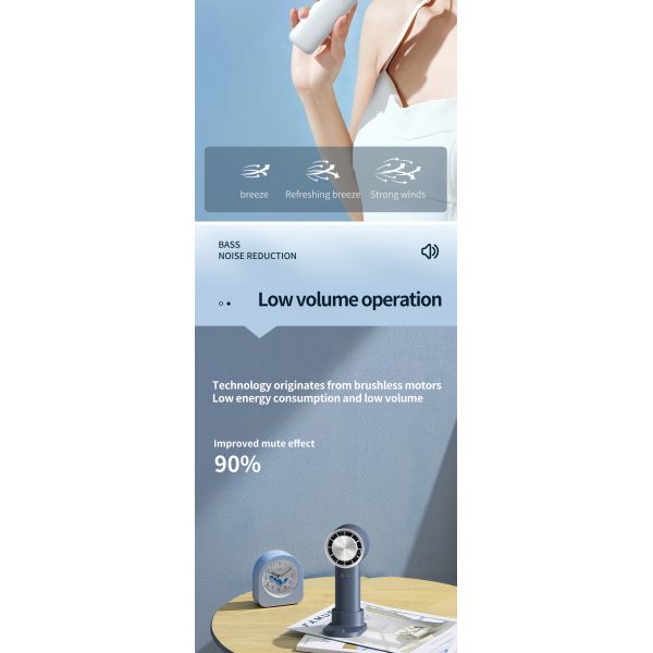 Handheld Electric Mini Portable Fan USB Rechargeable Fan With High Speed Spray Function