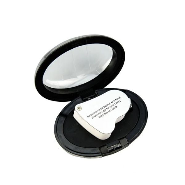 Wufan LED Magnifier Glass 30X 60X Jewelers Eye Loupe with Bright Light