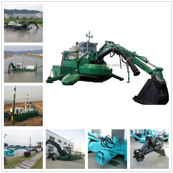 River / Sea Dredging Diesel Jet Suction Dredger With Multiple Pontoons