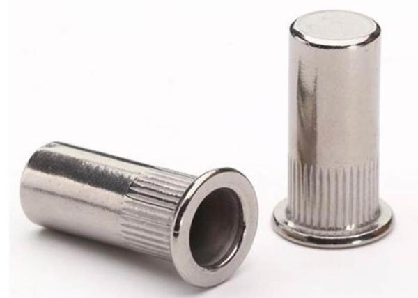 M6 M8 Steel Iron Knurled Body Open End Reduced Flat Small Head Rivet Nut