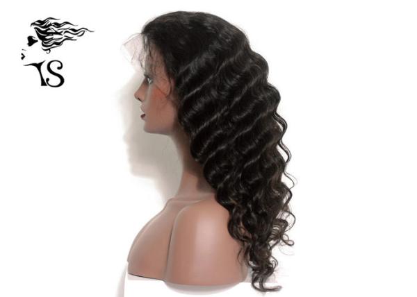 Fashion Real Deep Wave Human Hair Lace Front Wigs For Black Women Tangle Free