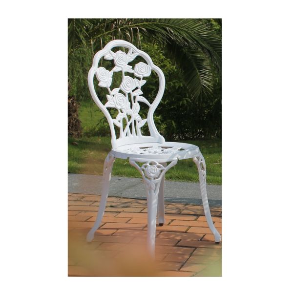 Outdoor Patio Garden Furniture Cast Aluminum Dining Table and Chairs Bistro Set