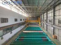 Línea de producción de anodizado de tipo horizontal de 600T/mes para perfiles de aluminio plateado