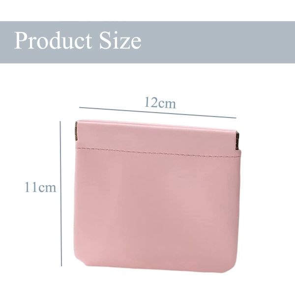 Waterproof Leather Lightweight Bag Pocket Cosmetic Bag Squeeze Pocket