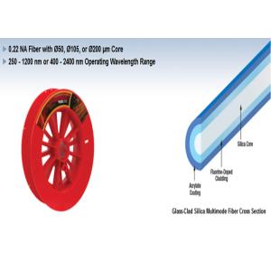 0.2НА оголяют оптически длину волны 250-1200нм или 400-2400 нм многорежимного волокна Ø50ум Ø105ум Ø200ум