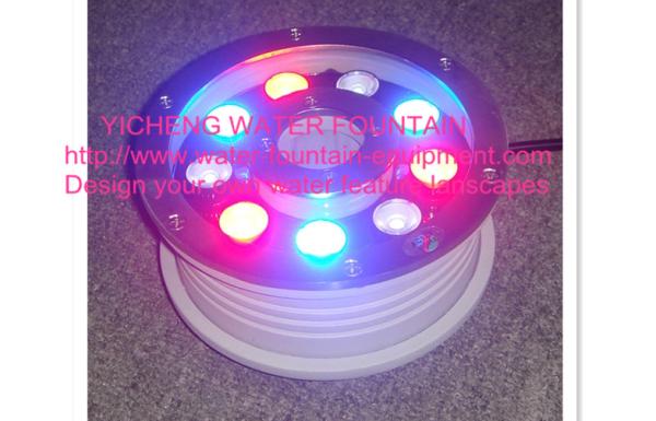 160mm Aluminum Casting Stainless Steel LED Underwater Fountain Lights 5 - 27W