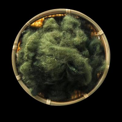 Solid Dope Dyed Recycled Polyester Staple Fiber Multiple Colors Available