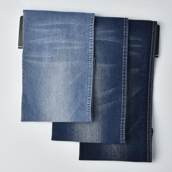 Woven 8.6oz Cotton Polyester Spandex Denim Stretch Denim Material Dark Blue