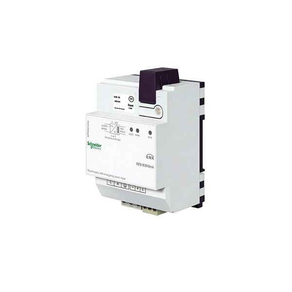 MTN683890 Schneider SpaceLogic KNX REG-K Bus Power Supply 640mA Emergency Power Function