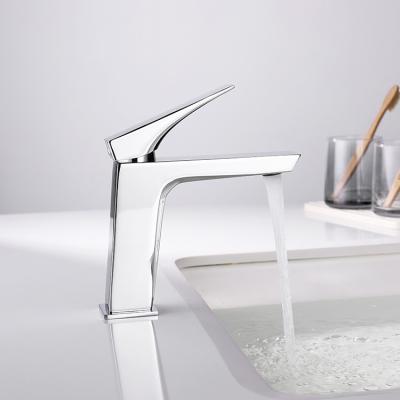 Hotel Villa Stainless Steel Mixer Tap Bathroom Single Lever Wash Basin Faucet