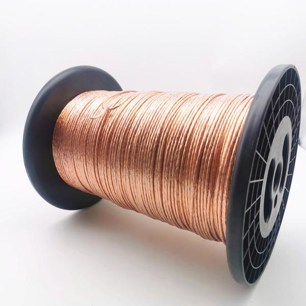 condutor perfilado de alta tensão do cobre do fio de 0.4mm *45 Mylar Litz