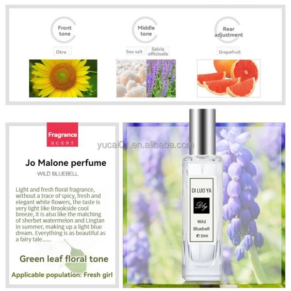Floral Scent French Niche Perfume Set for Women 30ml Eau de Toilette Long Lasting