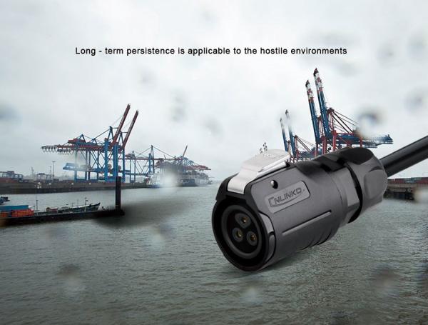 Cnlinko LP-16-2 Pin Metal Wiring IP68 Screw Circular Waterproof Aviation Plug Connectors